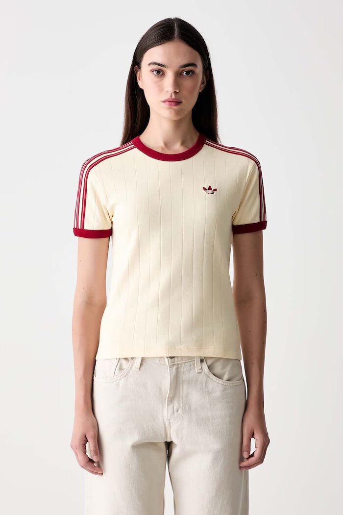 adidas Originals тениска дамска от памук жълта KS9994