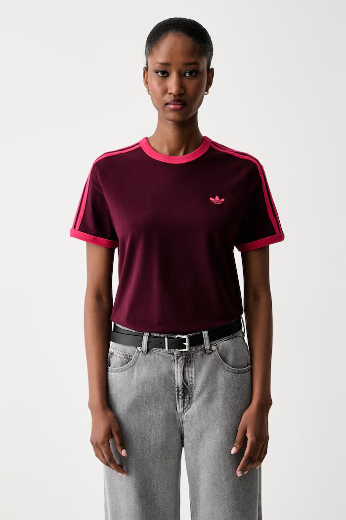 adidas Originals тениска дамска с памук бордо KW0237