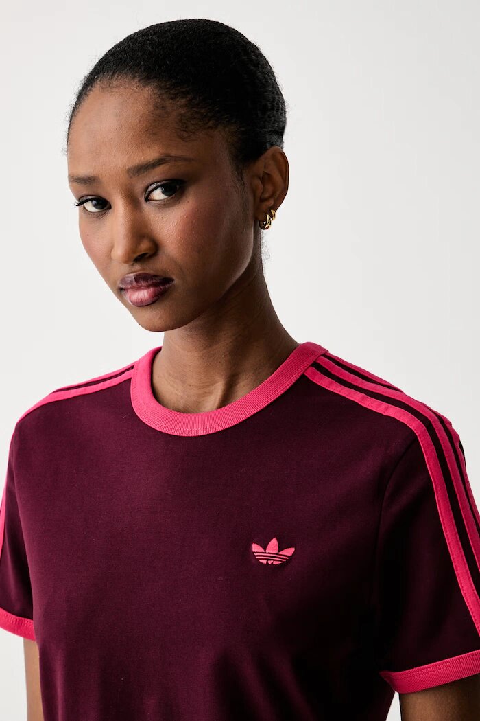 adidas Originals тениска дамска с памук бордо KW0237