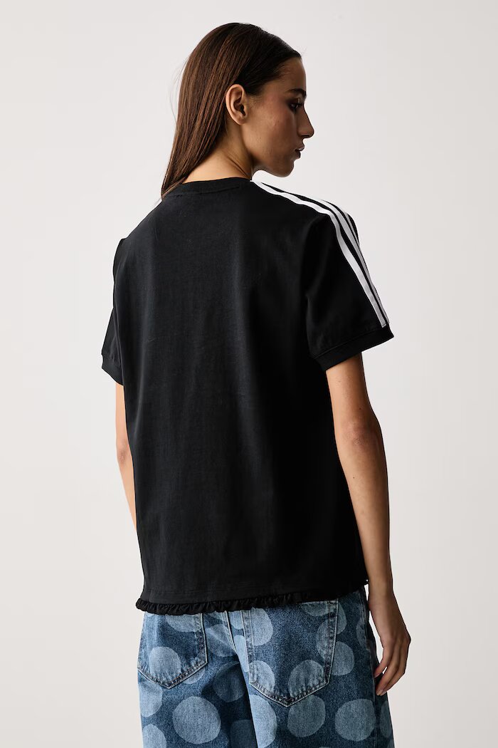 adidas Originals тениска дамска с памук Pleated черна LG4313
