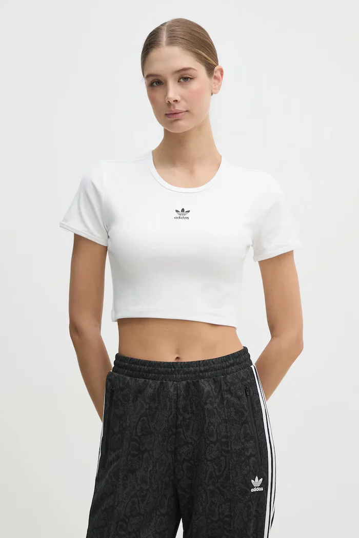 adidas Originals Тениска Essential в бяло JC9026