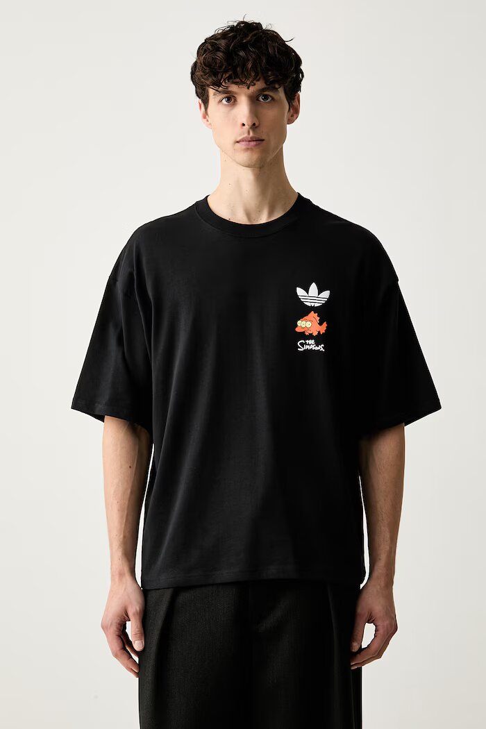 adidas Originals тениска мъжка от памук Blinky черна LG5063