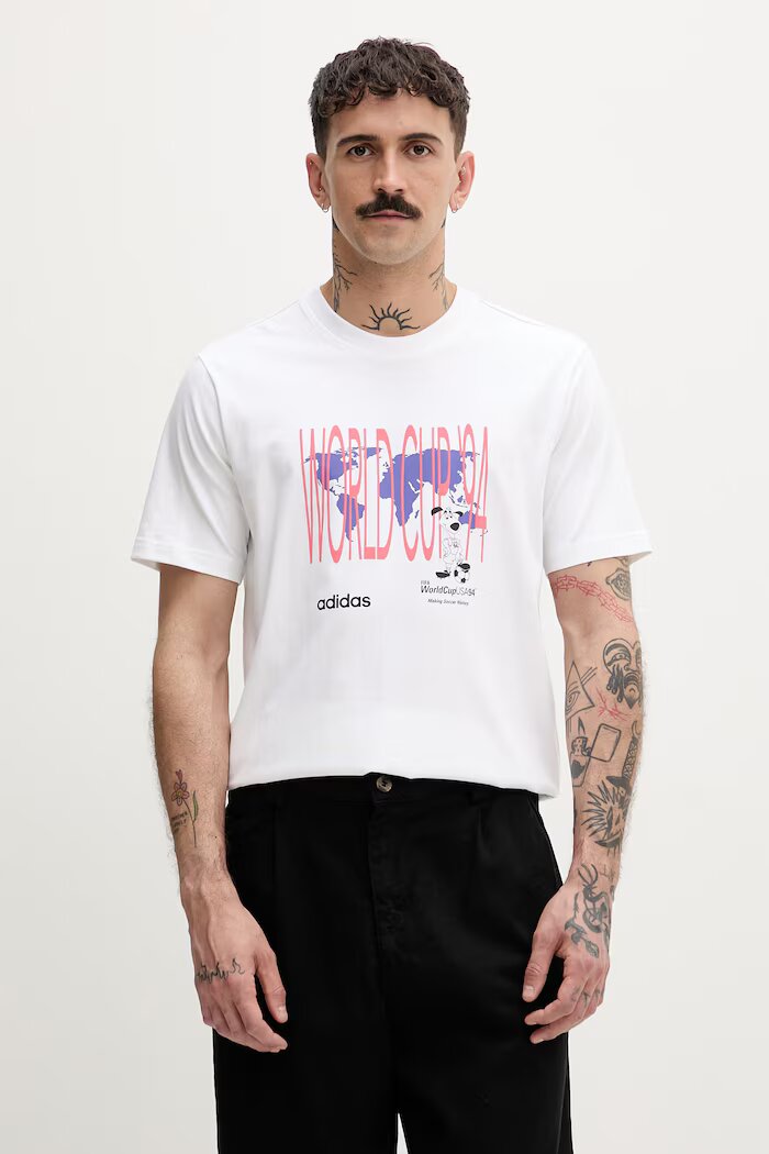adidas Originals тениска мъжка от памук бяла KE2745