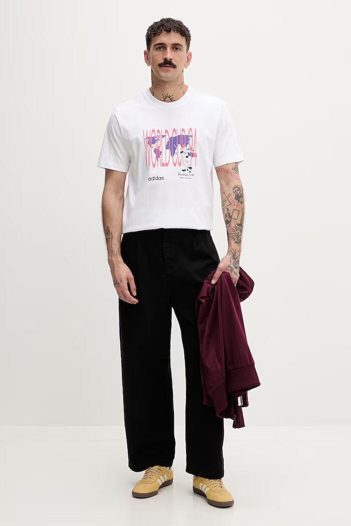 adidas Originals тениска мъжка от памук бяла KE2745