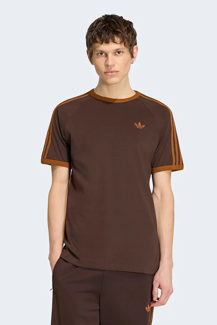 adidas Originals тениска мъжка от памук кафява KT5054