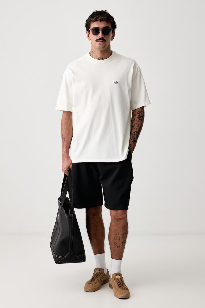 adidas Originals тениска мъжка от памук Milan бежова LG9392