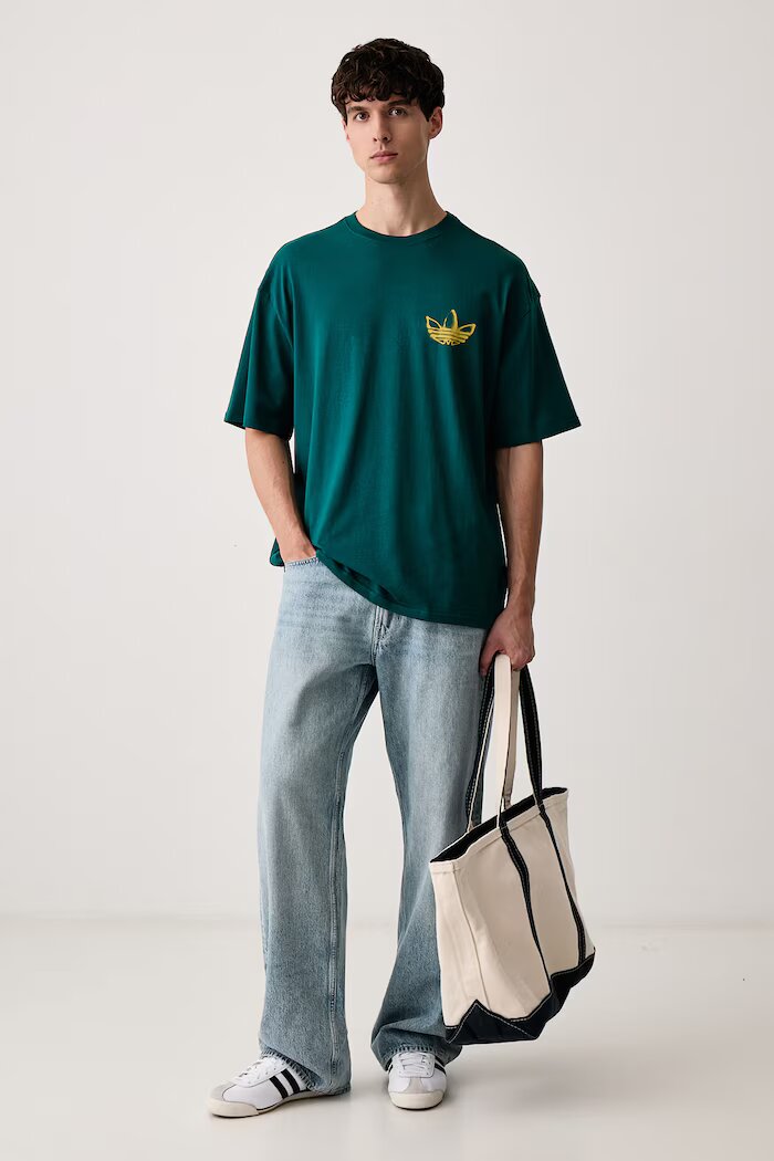 adidas Originals тениска мъжка от памук Powder Tongue зелена IA6000