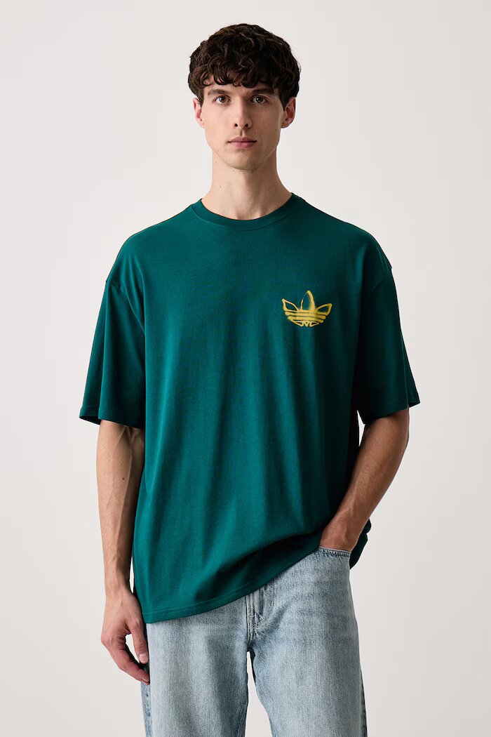 adidas Originals тениска мъжка от памук Powder Tongue зелена IA6000
