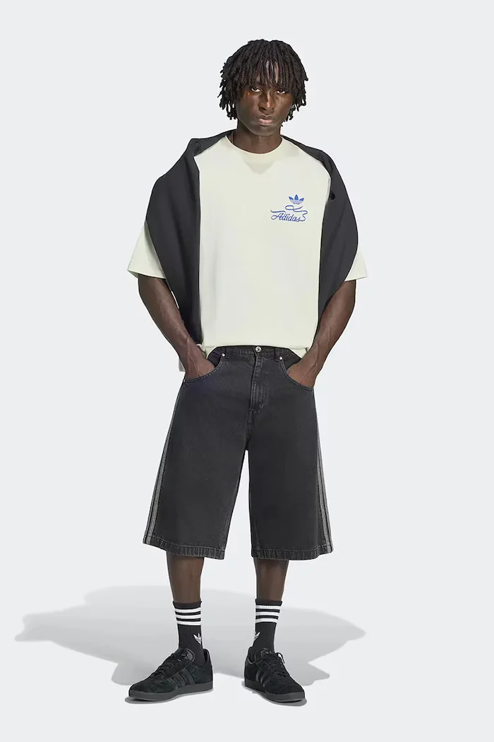 adidas Originals тениска мъжка от памук Record GFX бежова LI2484