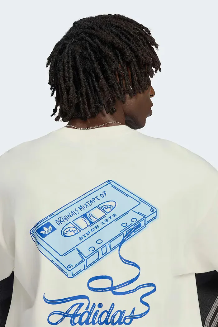 adidas Originals тениска мъжка от памук Record GFX бежова LI2484