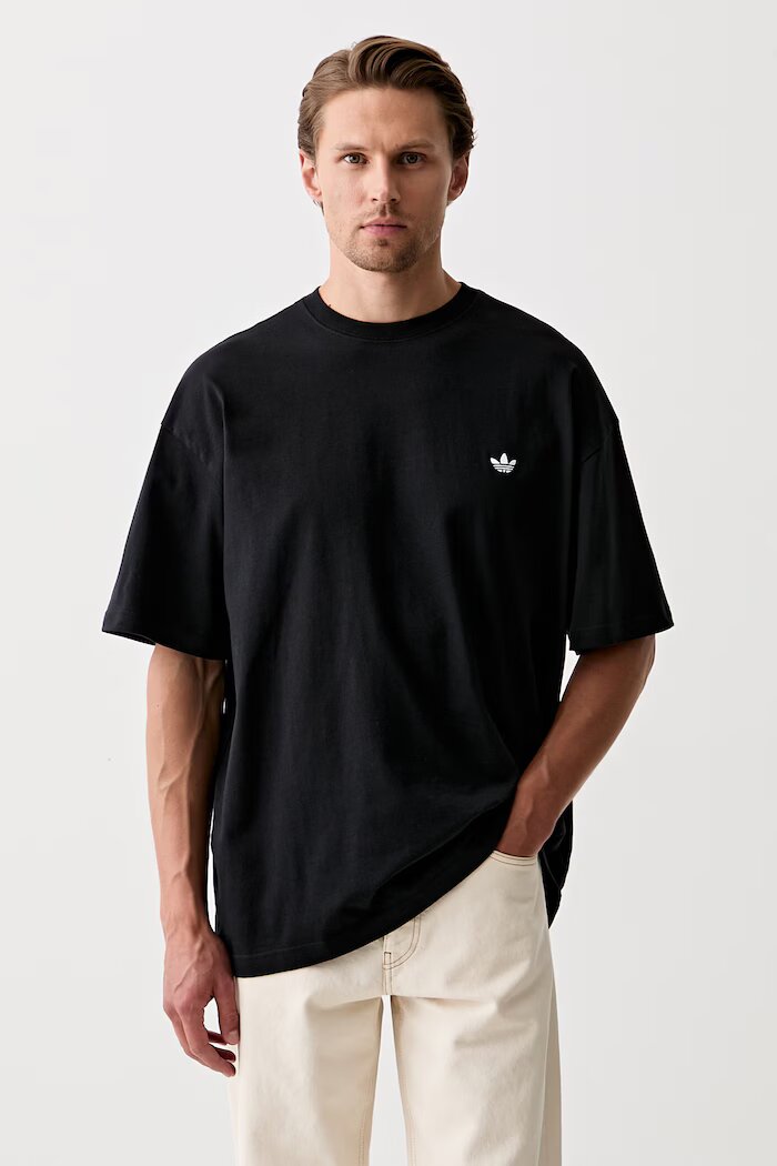 adidas Originals тениска мъжка от памук Trefoil Essentials черна IA7532