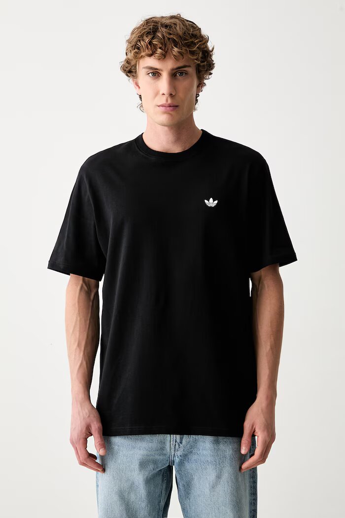 adidas Originals тениска мъжка от памук Trefoil Essentials черна KS8890