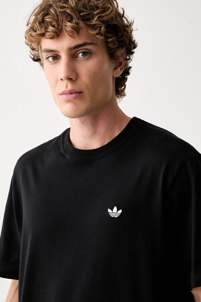 adidas Originals тениска мъжка от памук Trefoil Essentials черна KS8890