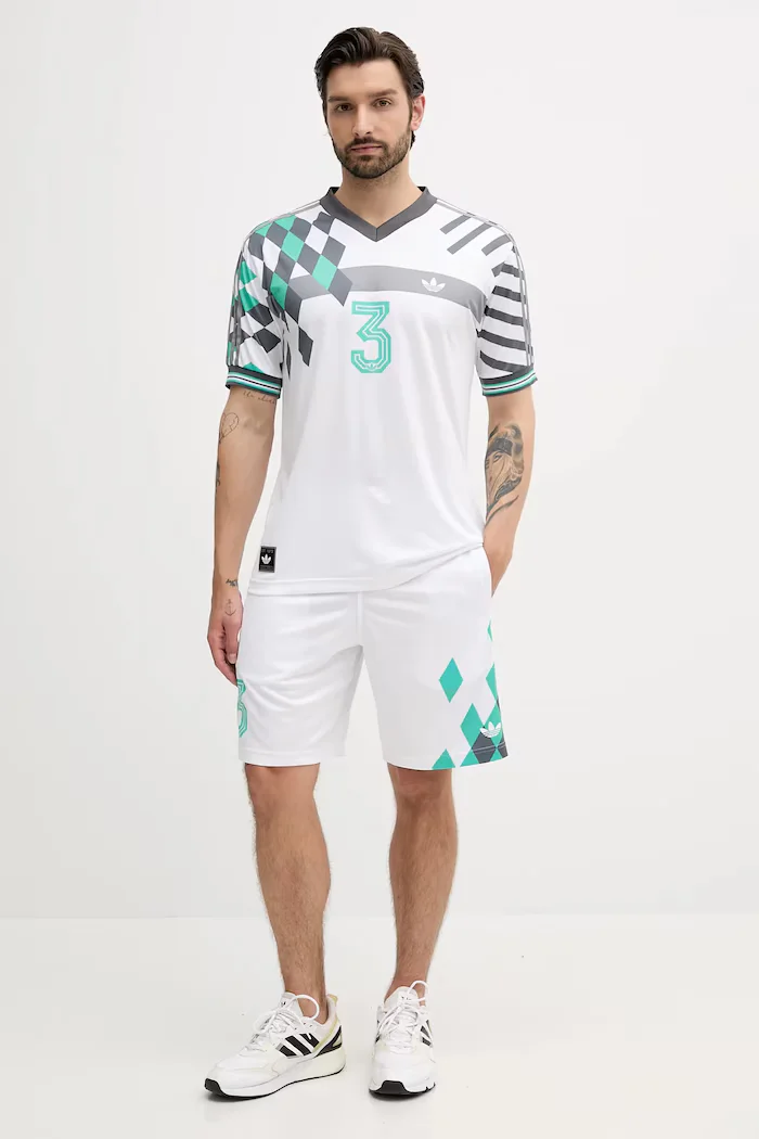 adidas Originals Тениска Nuwave90Sjersey в бяло с десен KD4870