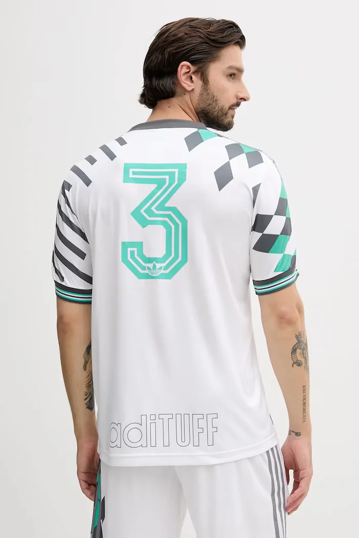 adidas Originals Тениска Nuwave90Sjersey в бяло с десен KD4870