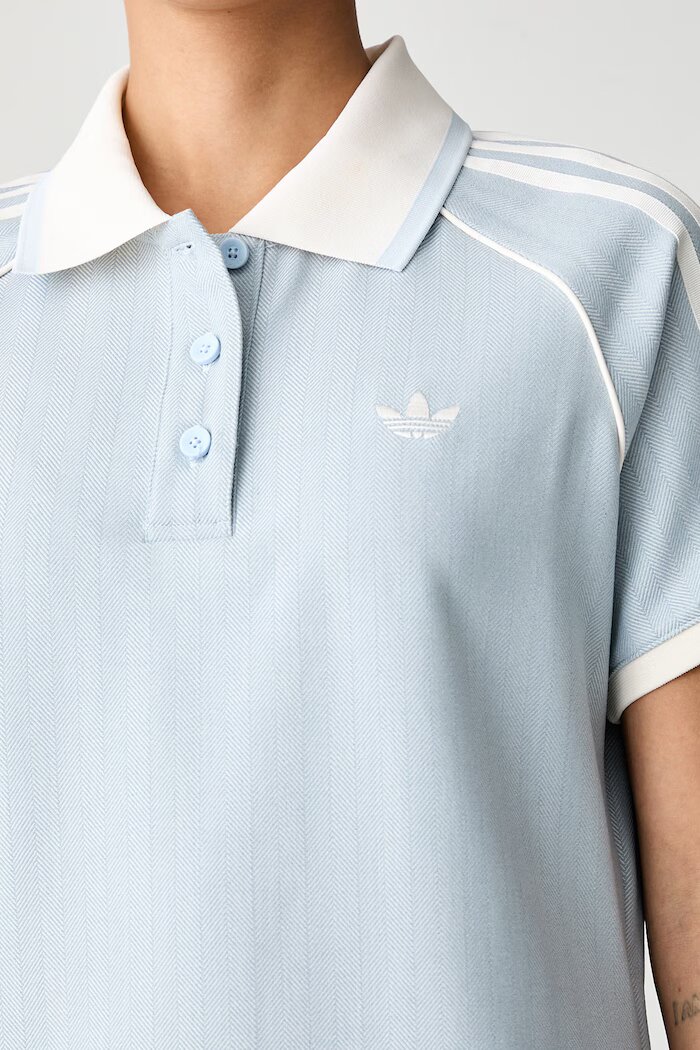 adidas Originals тениска с яка дамска синя KX1872