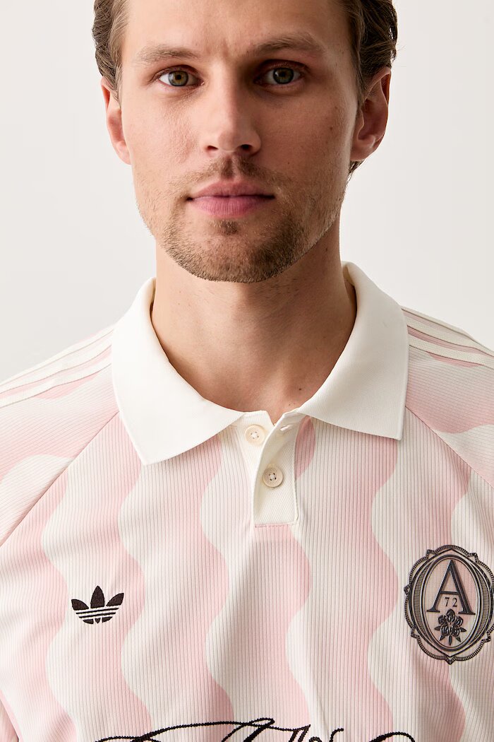 adidas Originals тениска с яка мъжка розова KX1257