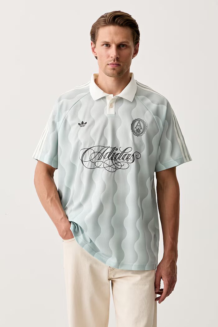 adidas Originals тениска с яка мъжка тюркоазена KX1256