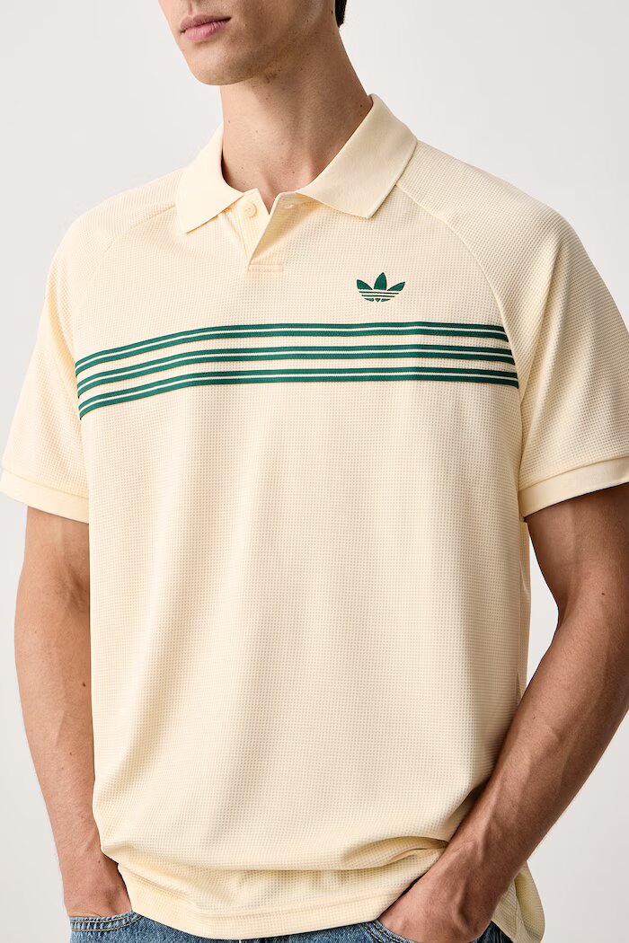 adidas Originals тениска с яка мъжка жълта KT4305