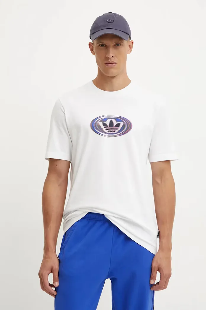adidas Originals Тениска в бяло с принт JM0482