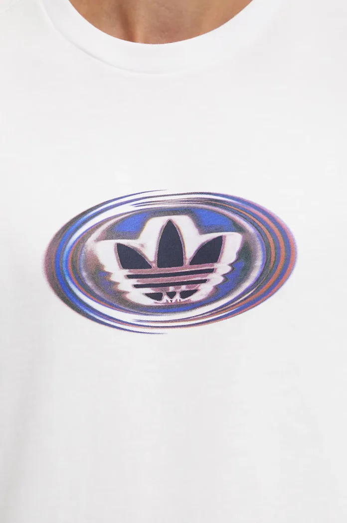 adidas Originals Тениска в бяло с принт JM0482