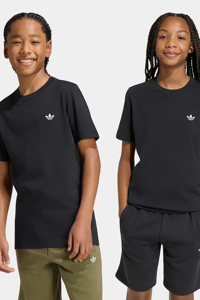 adidas Originals тениска за деца от памук черна KR0875