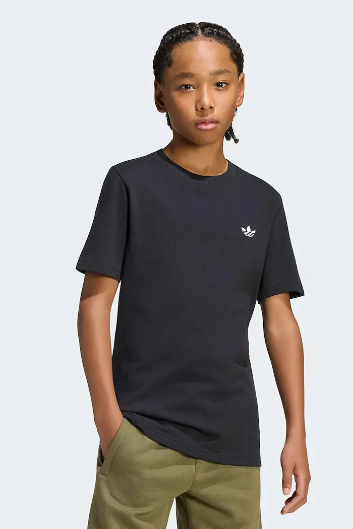 adidas Originals тениска за деца от памук черна KR0875