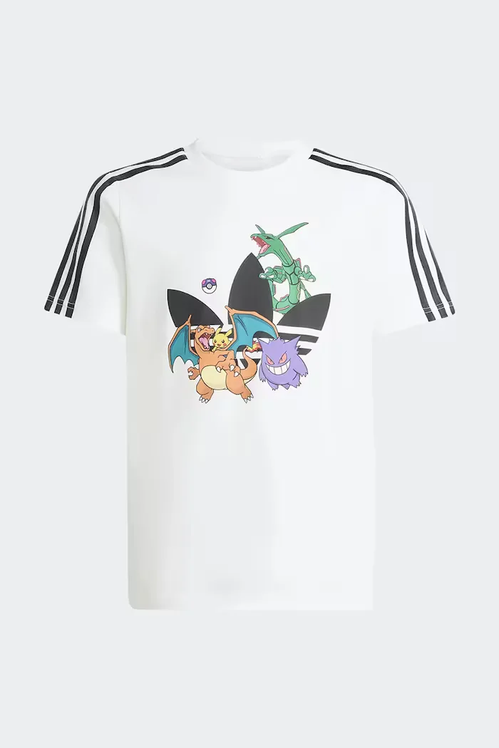 adidas Originals тениска за деца от памук POKEMON бяла KR4701