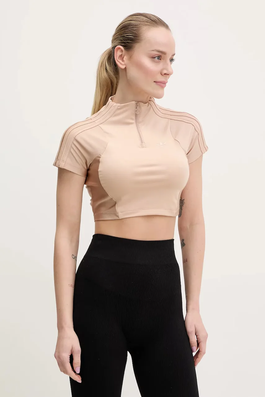 adidas Originals Тениска Zip Up Crop Top