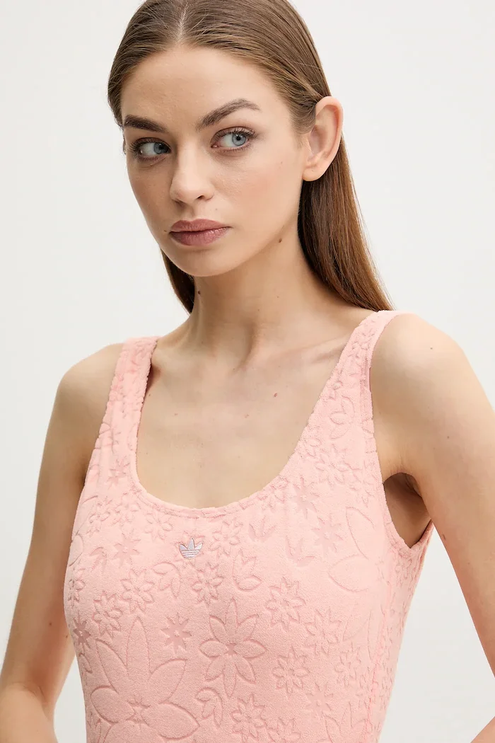 adidas Originals Цял бански Essentials в оранжево с меки чашки JG1043