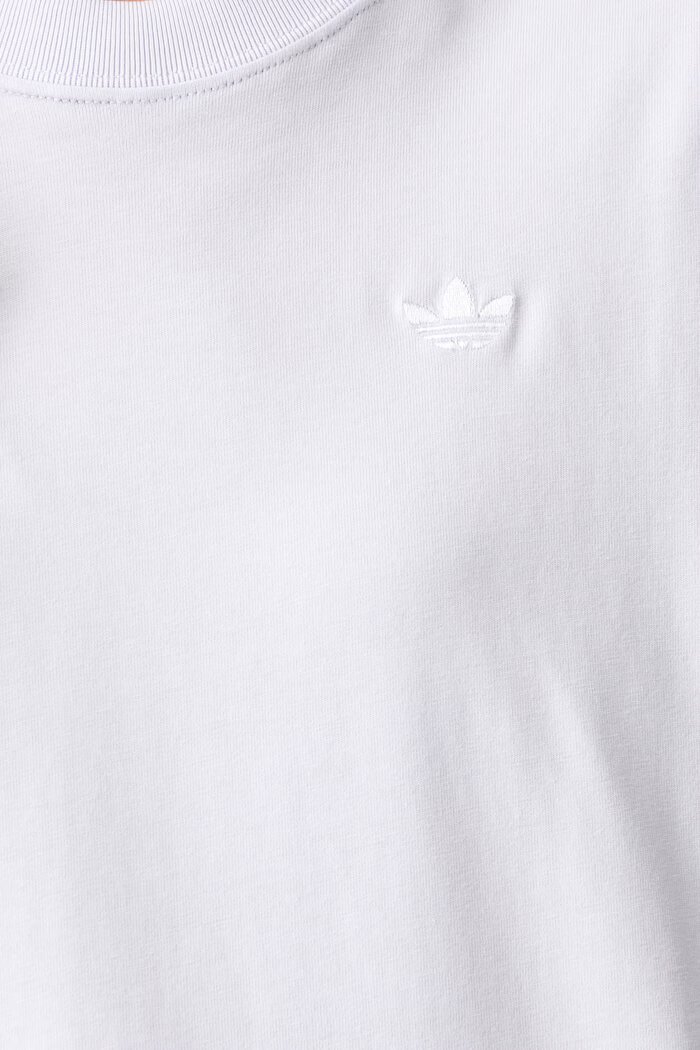 adidas Originals уголемена тениска дамска от памук Essentials виолетова KW0202