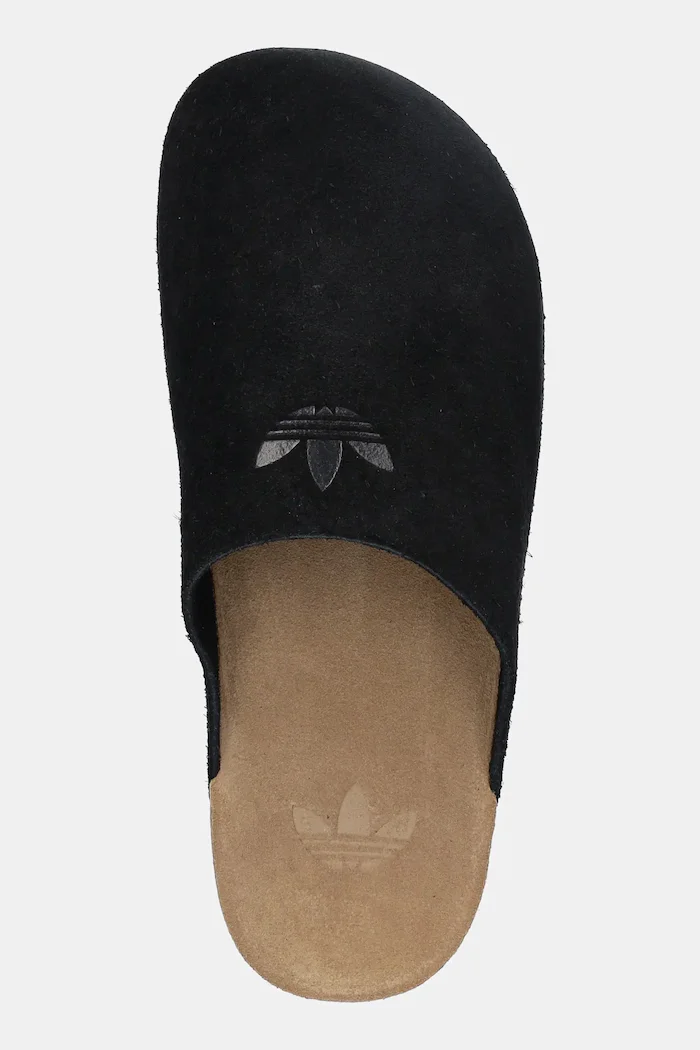 adidas Originals Велурени чехли Adimule в черно JQ4367