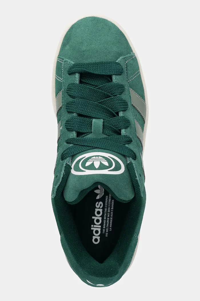 adidas Originals Велурени маратонки Campus 00s в зелено JH8794