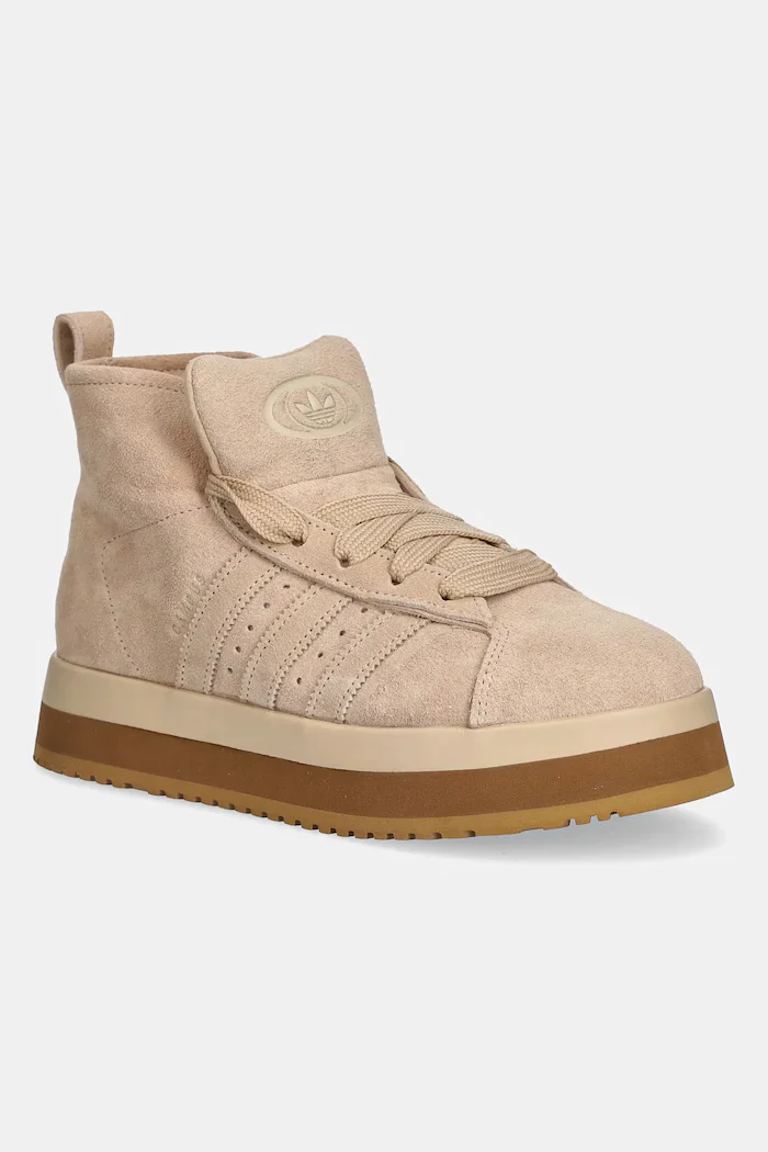 adidas Originals Велурени маратонки Campus 00s WTR MD в бежово JR3735