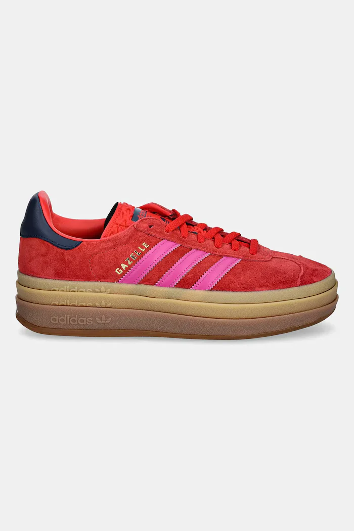 adidas Originals Велурени маратонки Gazelle Bold в червено JH9665