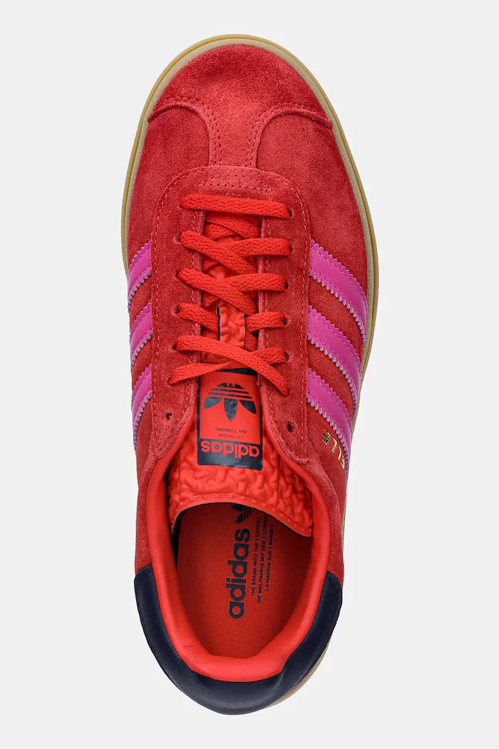 adidas Originals Велурени маратонки Gazelle Bold в червено JH9665
