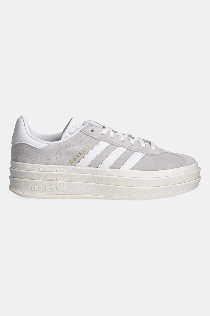 adidas Originals Велурени маратонки Gazelle Bold W в сиво HQ6893