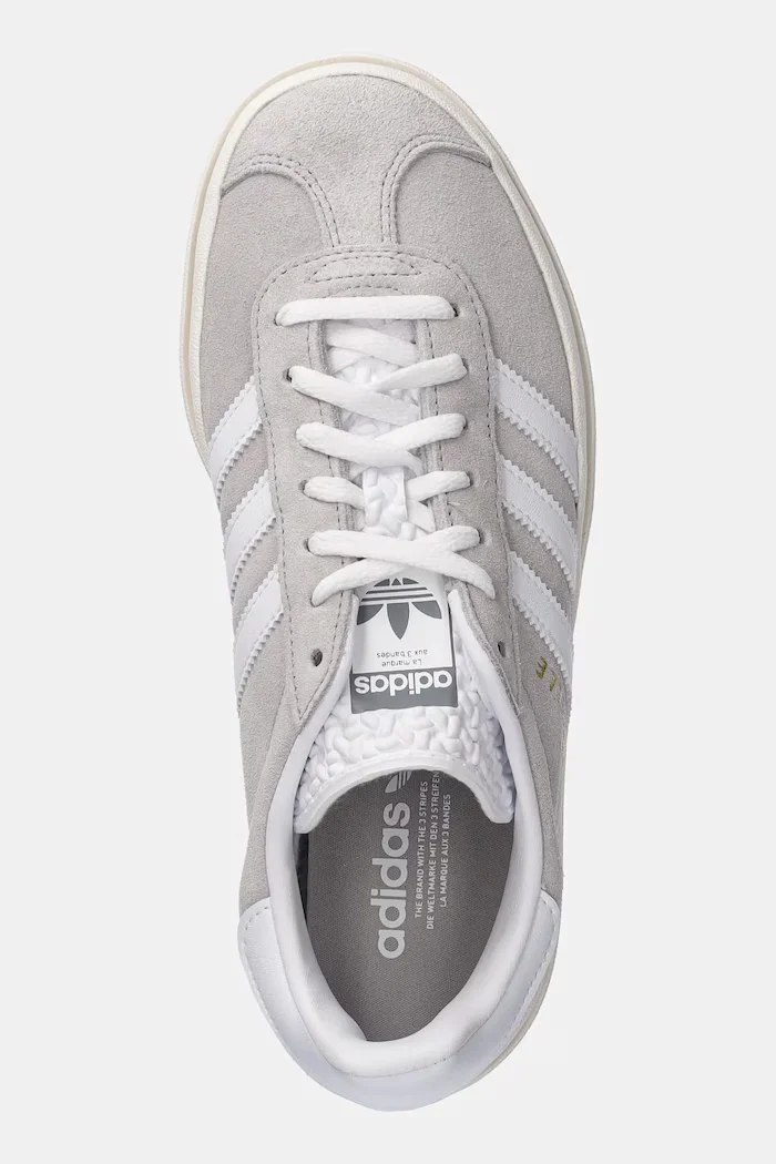 adidas Originals Велурени маратонки Gazelle Bold W в сиво HQ6893