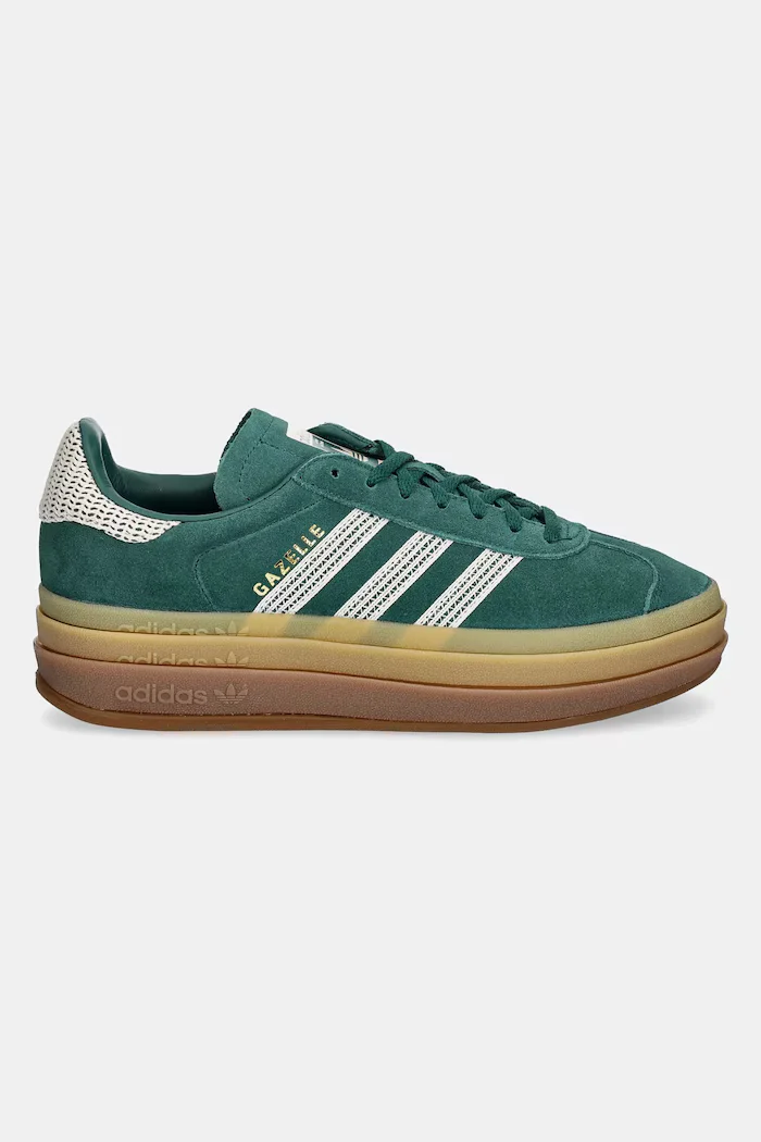 adidas Originals Велурени маратонки Gazelle Bold W в зелено JS3358