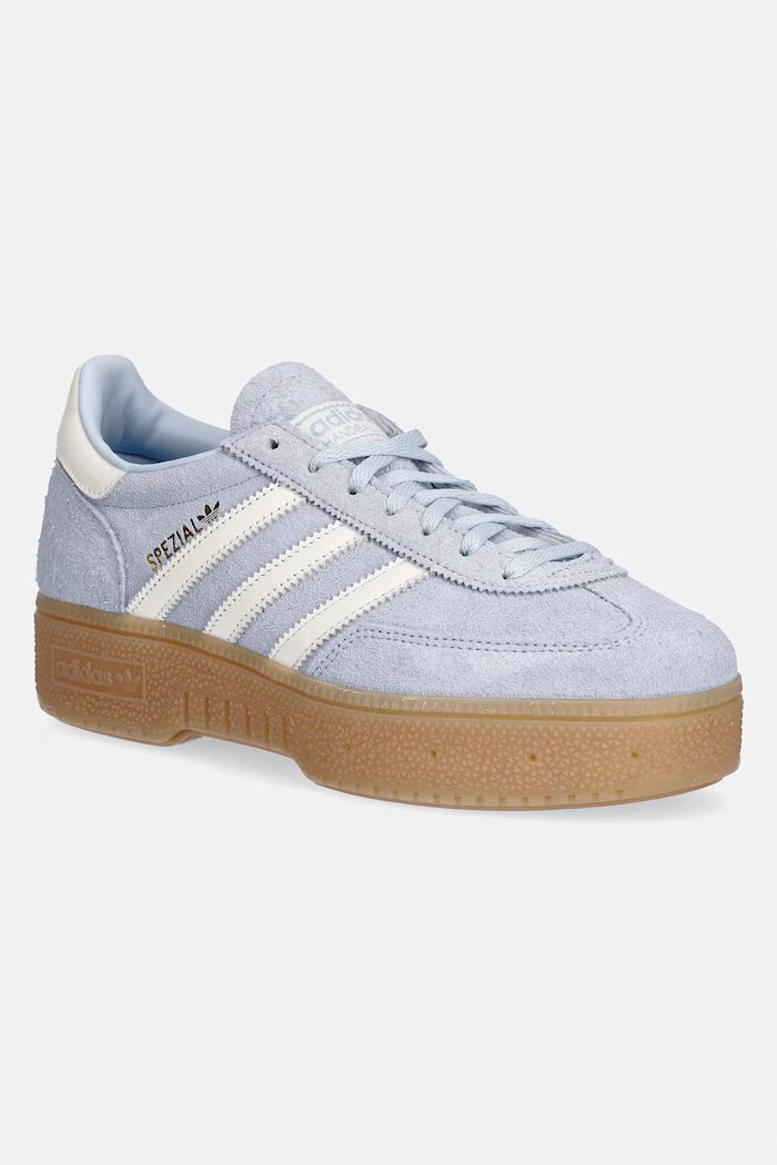 adidas Originals Велурени маратонки Handball Spezial Bold в синьо IH9192
