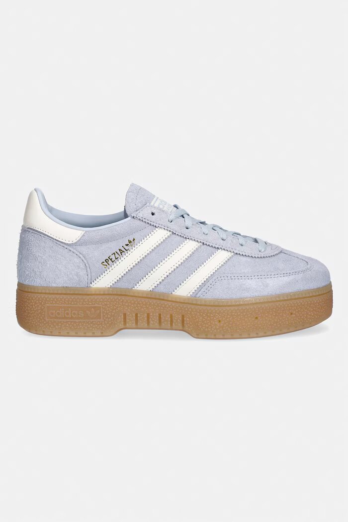 adidas Originals Велурени маратонки Handball Spezial Bold в синьо IH9192
