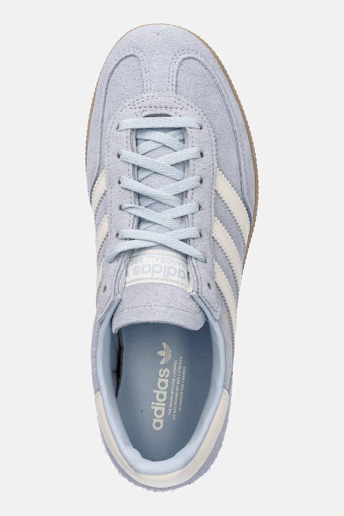 adidas Originals Велурени маратонки Handball Spezial Bold в синьо IH9192