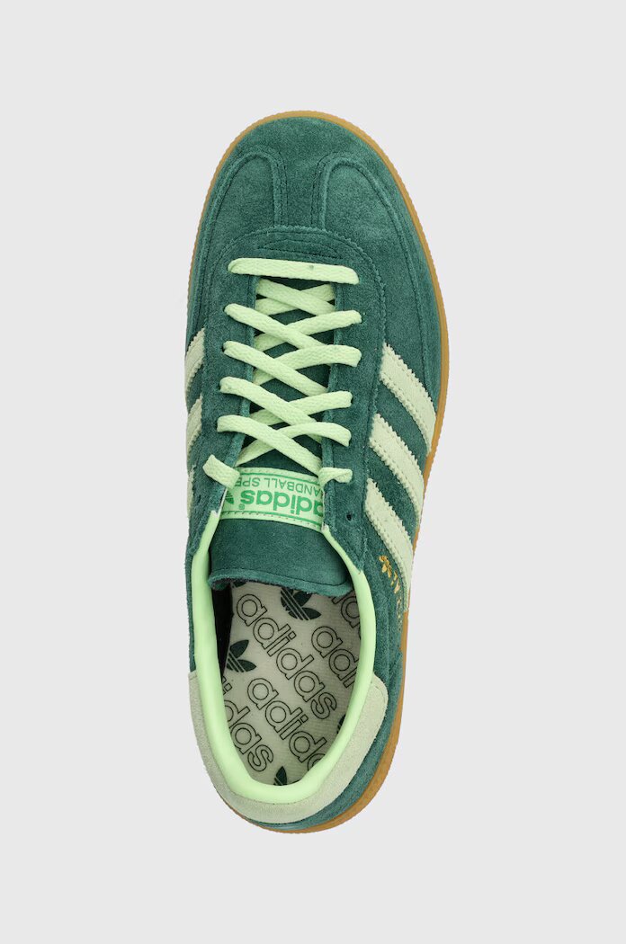 adidas Originals Велурени маратонки Handball Spezial в зелено IE5896