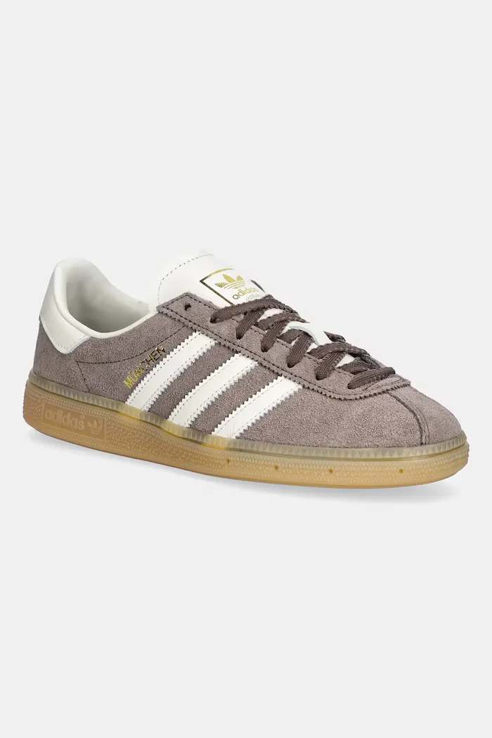 adidas Originals Велурени маратонки Muenchen W в кафяво IH4208