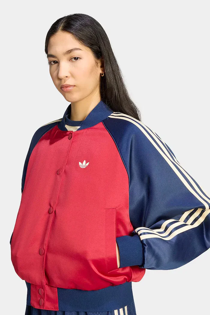 adidas Originals яке бомбър дамско Satin SST Bomber червено KT2646