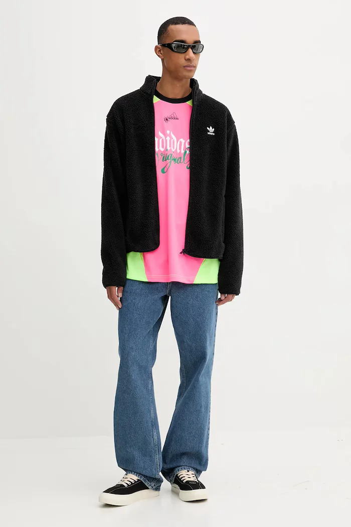 adidas Originals Яке Essentials в черно преходен модел JV7676