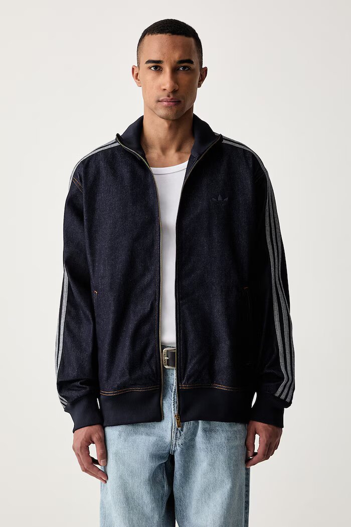 adidas Originals яке мъжко от деним Firebird Adicolor Raw Denim тъмносиньо KS4971