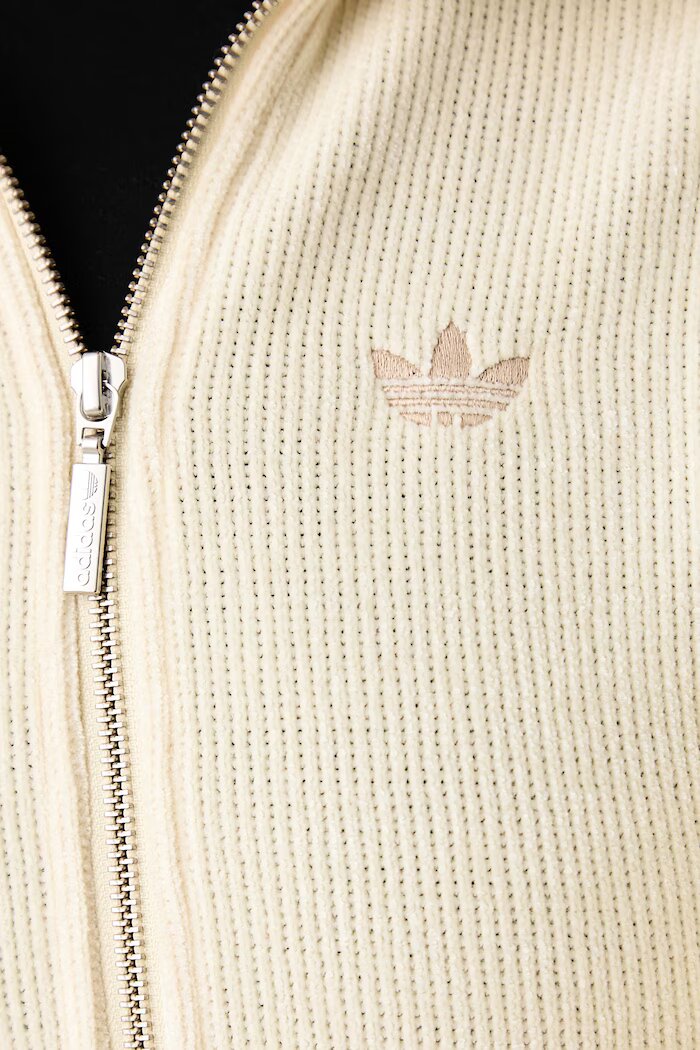 adidas Originals жилетка дамска Chenille Zip Up бежова LF6578