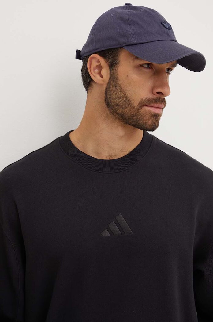 adidas Памучен суичър All SZN в черно с апликация IX1261