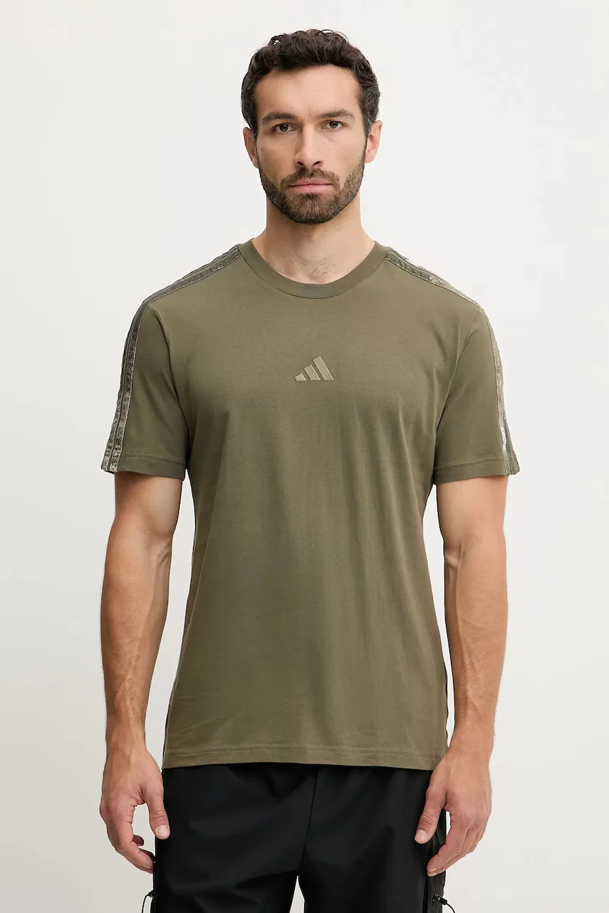 adidas Памучна тениска AOP Colourblock T-Shirt